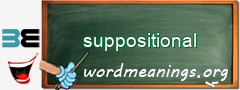 WordMeaning blackboard for suppositional